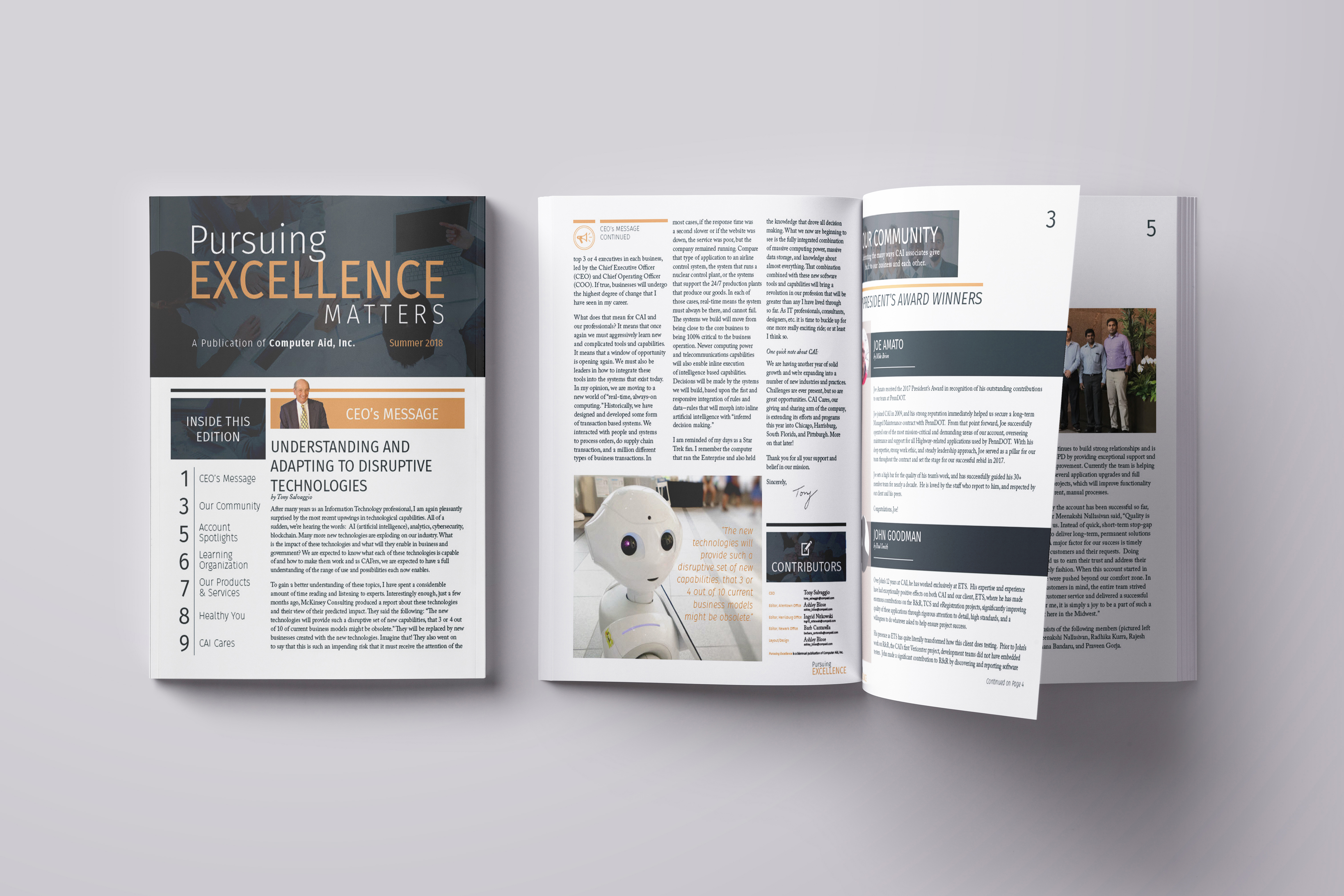 2018 Pursuing Excellence Newsletter, a publication of CAI